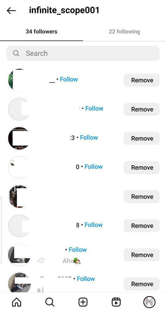 instagram order of followers