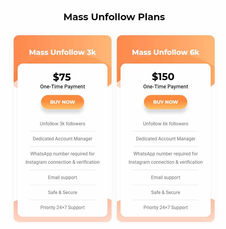 AiGrow Mass Unfollow Plans