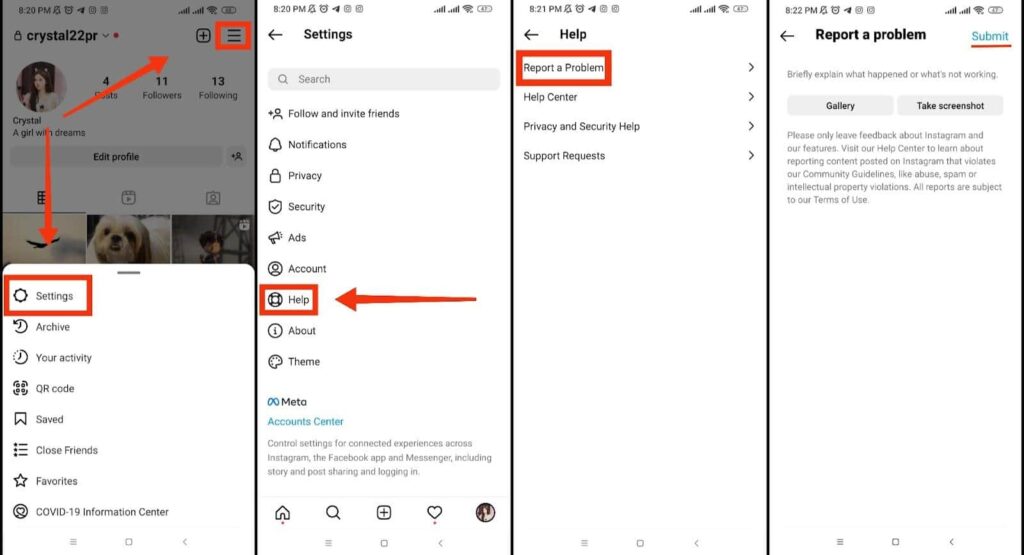 How to Contact Instagram Support Team to Fix Instagram DMs Not Sending
