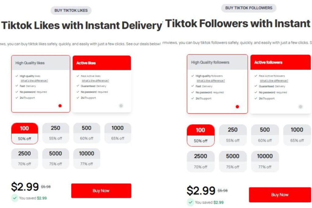 Stormviews TikTok Pricing