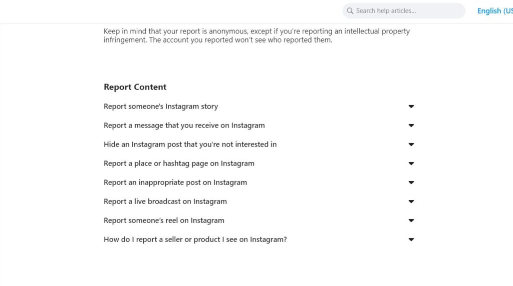 How to Report on Instagram- instagram support