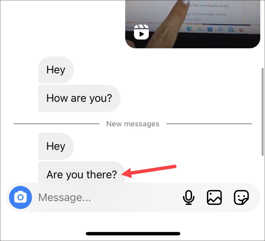 How to Half Swipe on Instagram DMs?