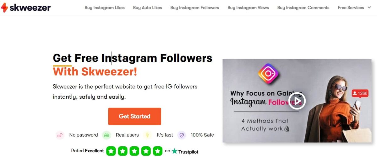 Get Free Instagram Followers Skweezer 