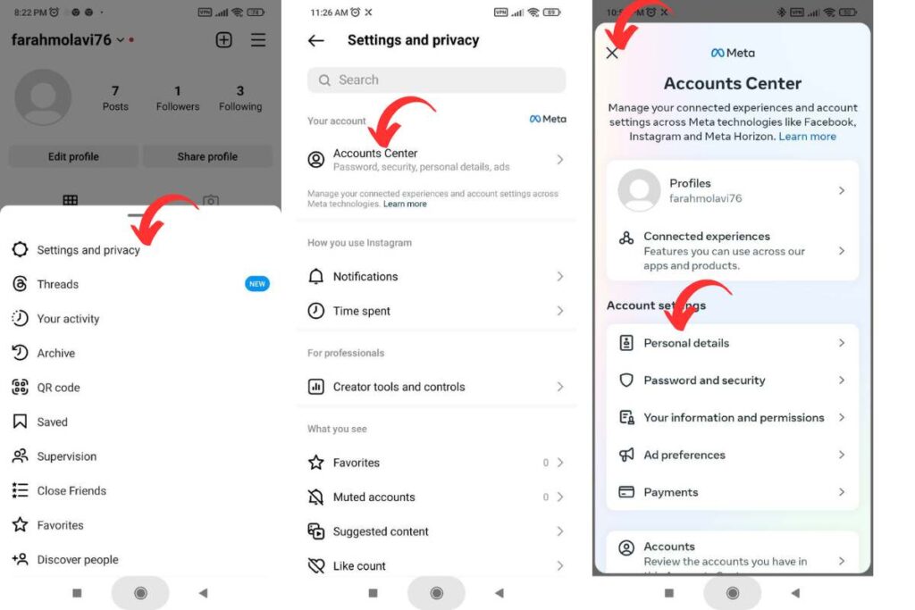 how to change email on instagram