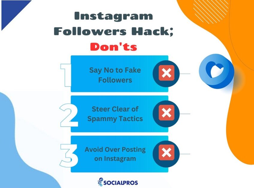 Instagram Followers Hack; Don'ts