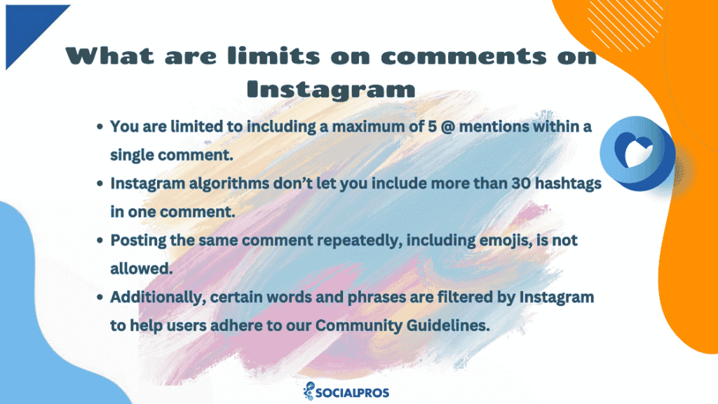 What are limits on comments on Instagram