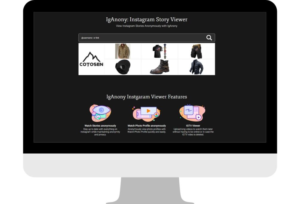 Iganony.com Instagram stories viewer