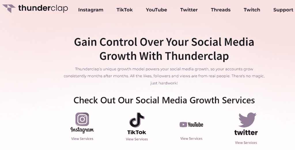 social media growth service