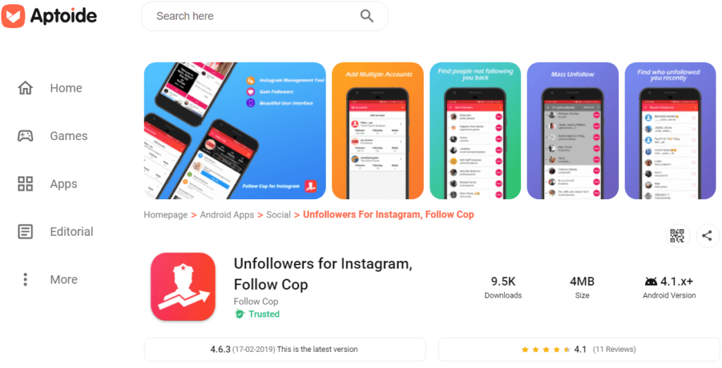 Follow Cop: An Instagram Unfollowers App