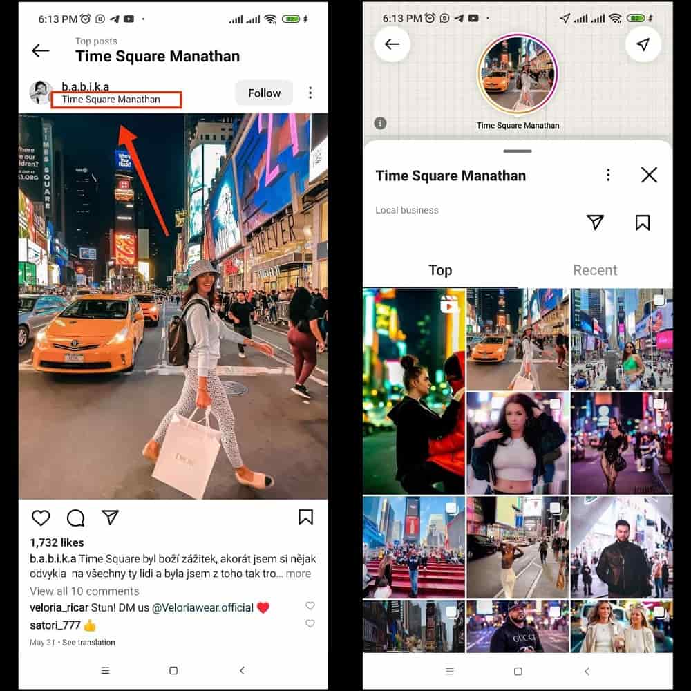 How to See the Location for Instagram Posts