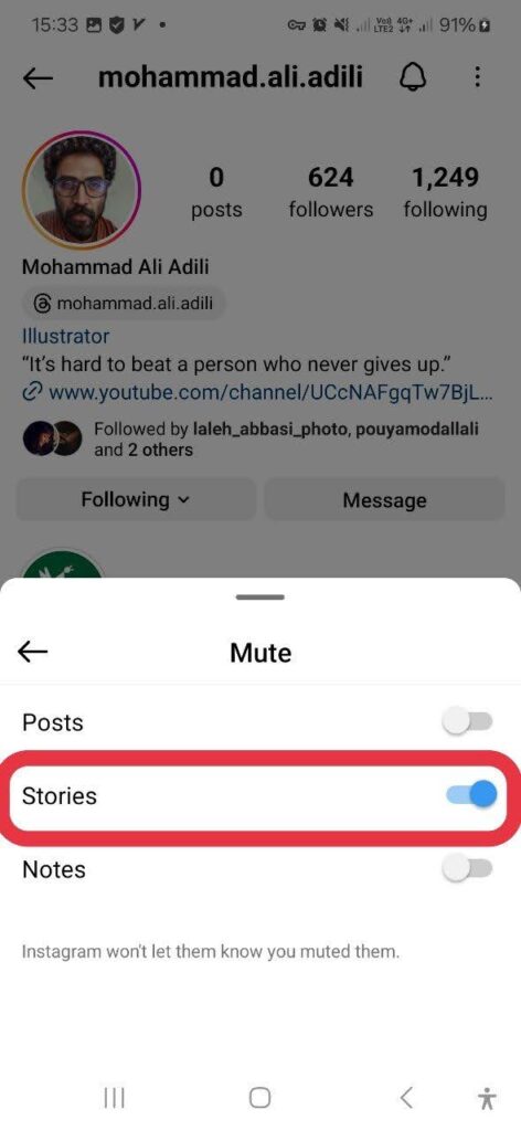 How to Unmute Someone's Story on Instagram
